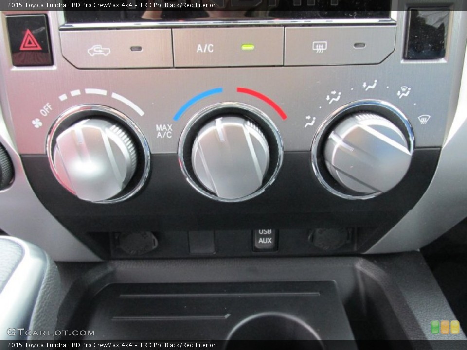TRD Pro Black/Red Interior Controls for the 2015 Toyota Tundra TRD Pro CrewMax 4x4 #101689359