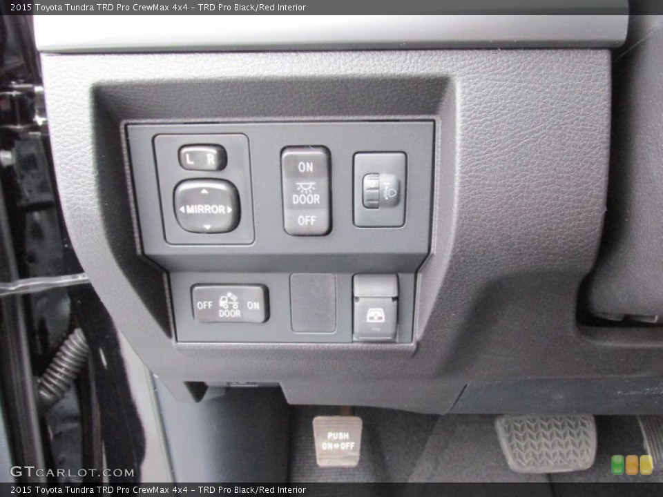 TRD Pro Black/Red Interior Controls for the 2015 Toyota Tundra TRD Pro CrewMax 4x4 #101689493