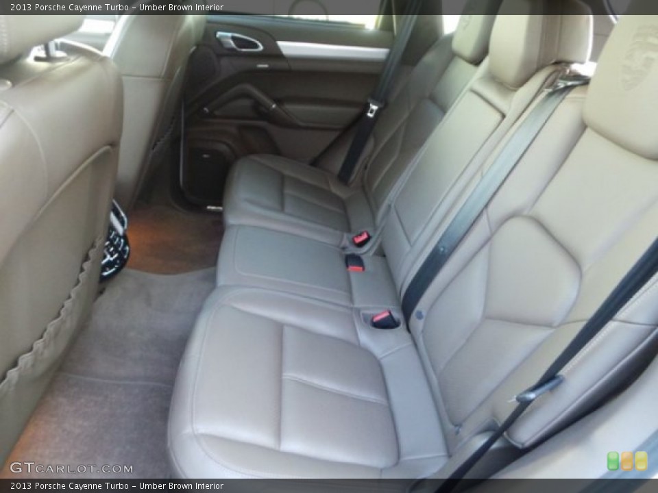 Umber Brown Interior Rear Seat for the 2013 Porsche Cayenne Turbo #101693726