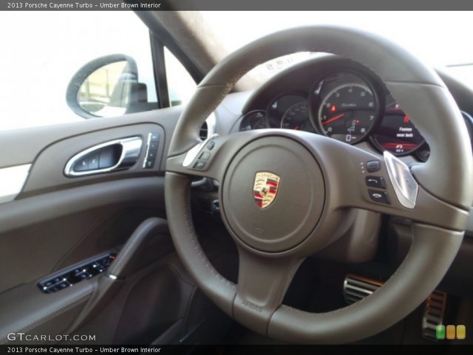 Umber Brown Interior Steering Wheel for the 2013 Porsche Cayenne Turbo #101693747