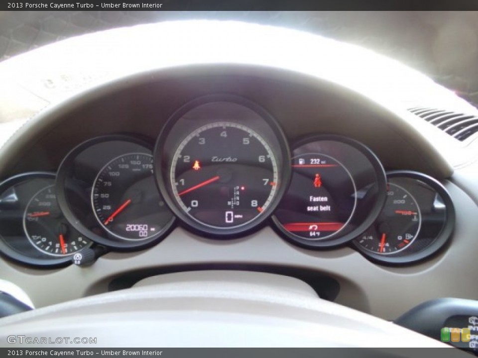 Umber Brown Interior Gauges for the 2013 Porsche Cayenne Turbo #101693837