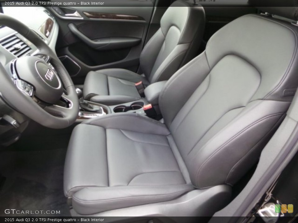 Black Interior Front Seat for the 2015 Audi Q3 2.0 TFSI Prestige quattro #101693936
