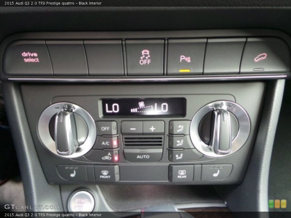 Black Interior Controls for the 2015 Audi Q3 2.0 TFSI Prestige quattro #101694005