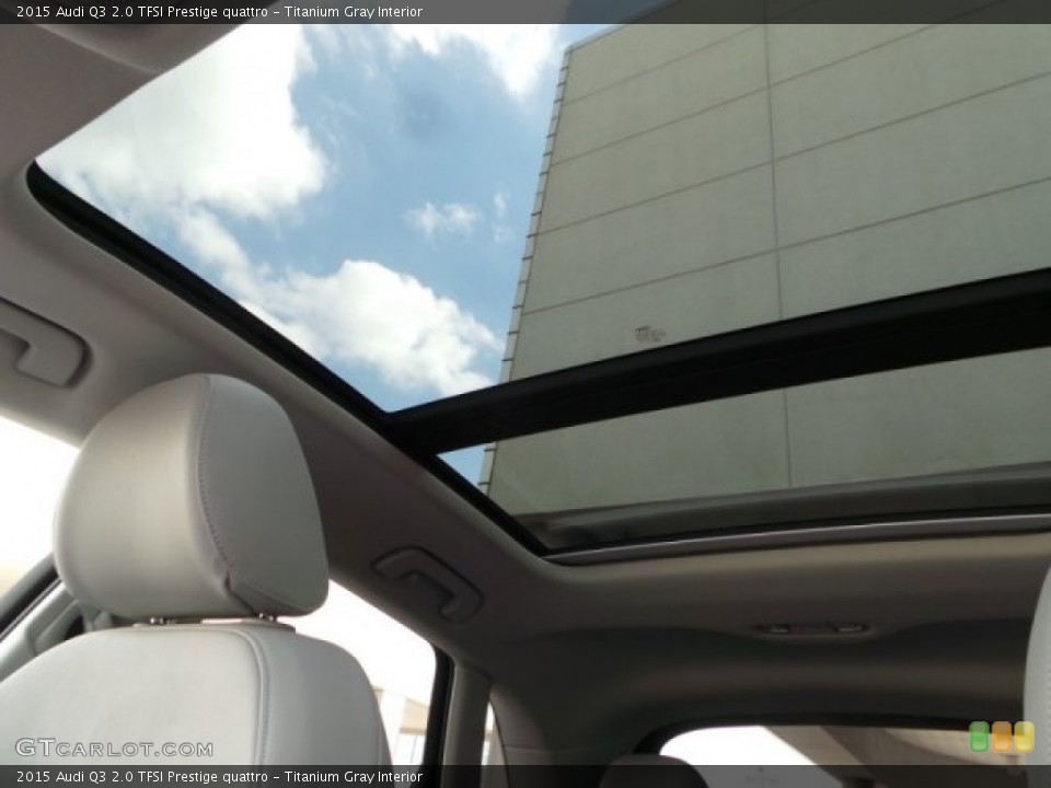 Titanium Gray Interior Sunroof for the 2015 Audi Q3 2.0 TFSI Prestige quattro #101694251