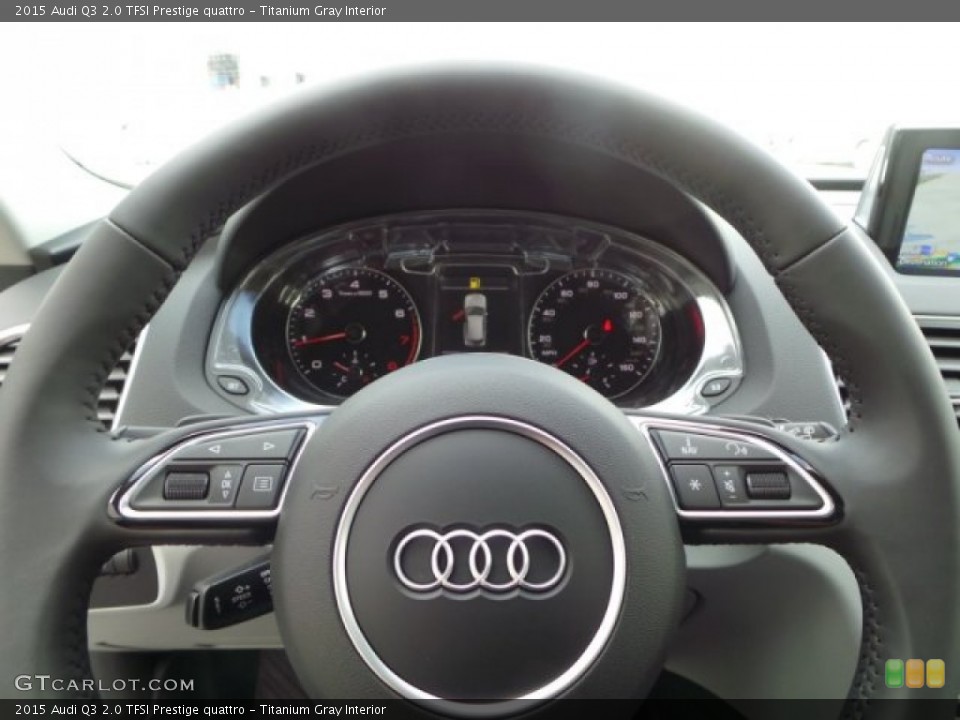 Titanium Gray Interior Steering Wheel for the 2015 Audi Q3 2.0 TFSI Prestige quattro #101694299