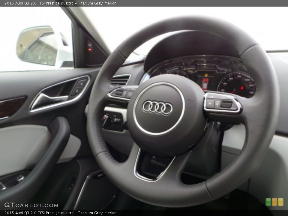 Titanium Gray Interior Steering Wheel for the 2015 Audi Q3 2.0 TFSI Prestige quattro #101694329