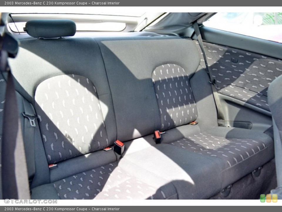 Charcoal Interior Rear Seat for the 2003 Mercedes-Benz C 230 Kompressor Coupe #101694869
