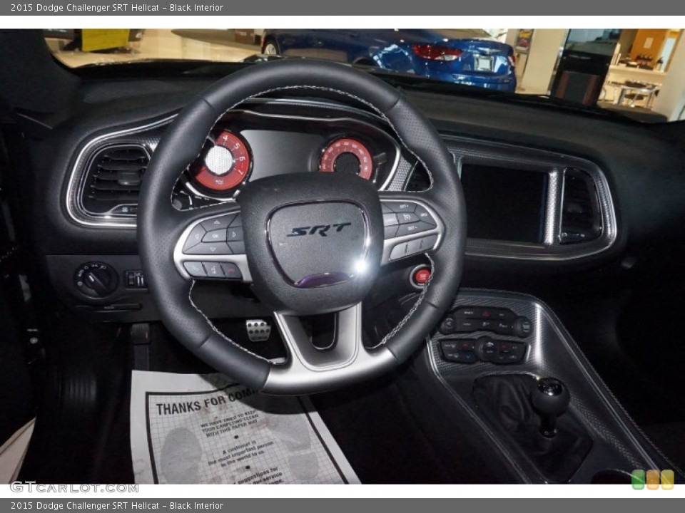 Black Interior Steering Wheel for the 2015 Dodge Challenger SRT Hellcat #101698496