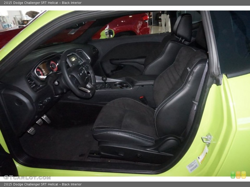 Black Interior Front Seat for the 2015 Dodge Challenger SRT Hellcat #101698814