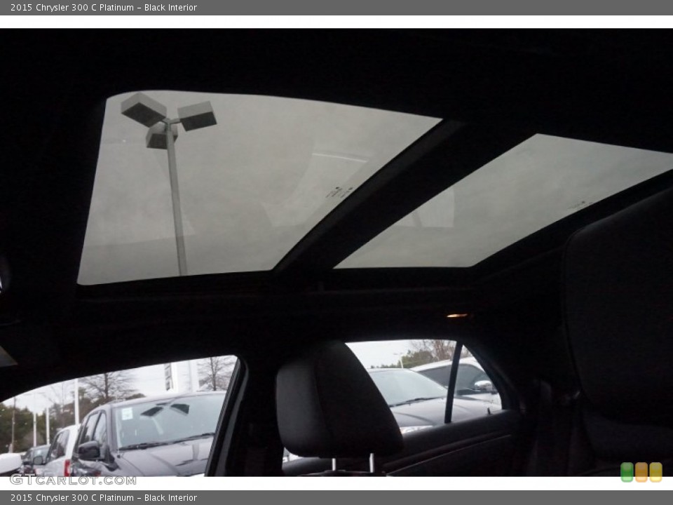 Black Interior Sunroof for the 2015 Chrysler 300 C Platinum #101699261