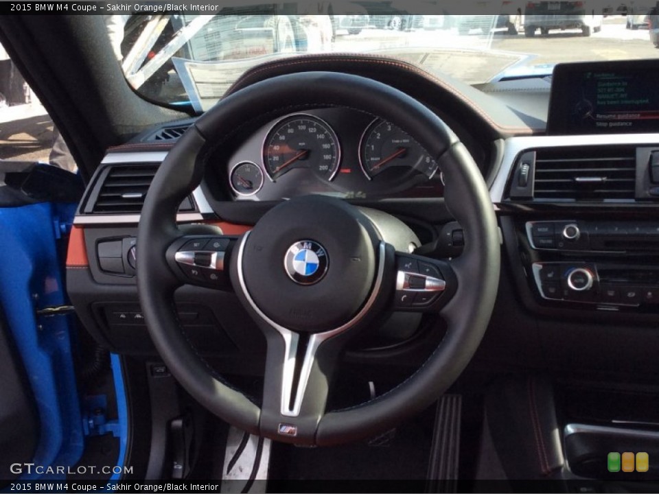 Sakhir Orange/Black Interior Steering Wheel for the 2015 BMW M4 Coupe #101703236