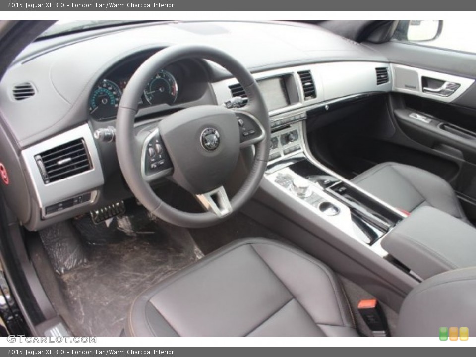 London Tan/Warm Charcoal Interior Prime Interior for the 2015 Jaguar XF 3.0 #101704373