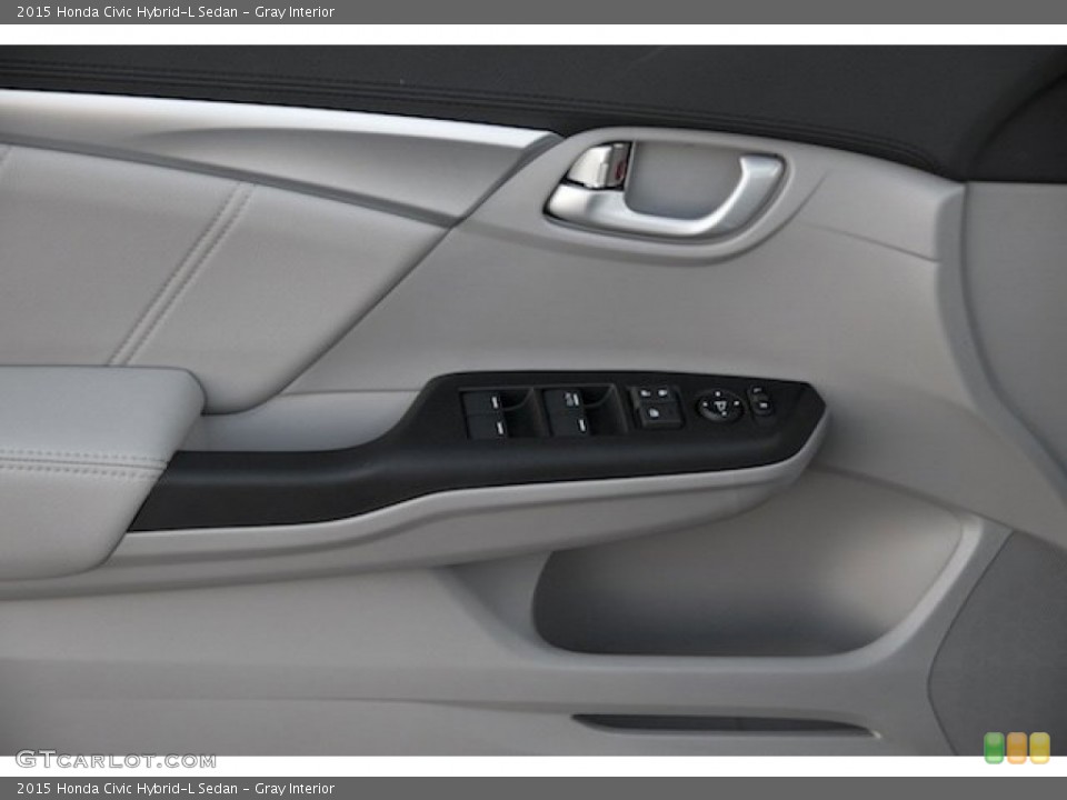 Gray Interior Controls for the 2015 Honda Civic Hybrid-L Sedan #101714125