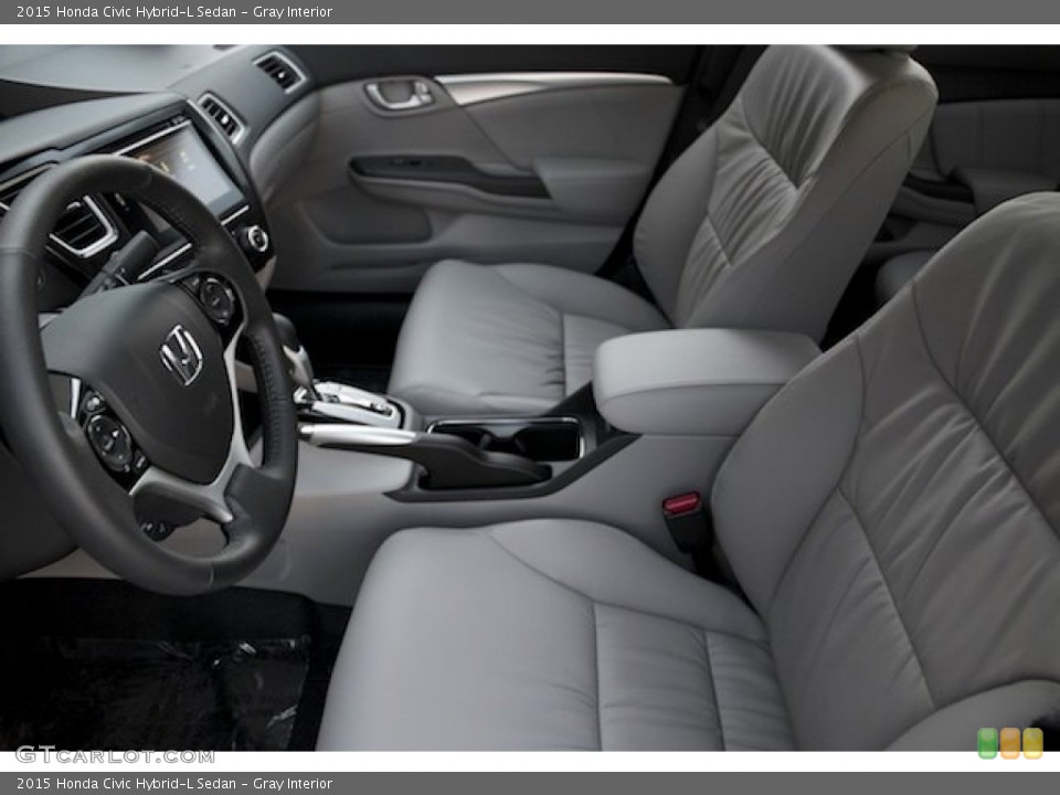 Gray Interior Front Seat for the 2015 Honda Civic Hybrid-L Sedan #101714146