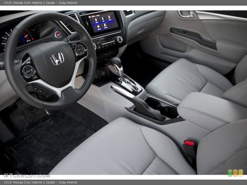 Gray Interior Photo for the 2015 Honda Civic Hybrid-L Sedan #101714167