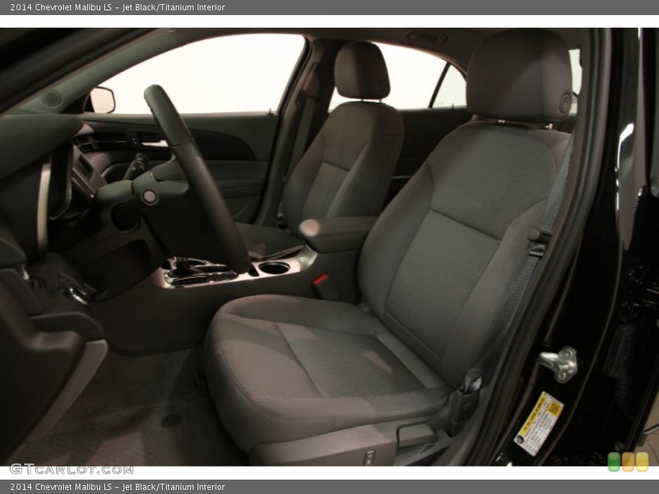 Jet Black/Titanium Interior Front Seat for the 2014 Chevrolet Malibu LS #101722540