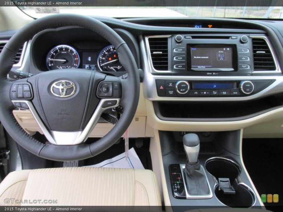 Almond Interior Dashboard for the 2015 Toyota Highlander LE #101725208