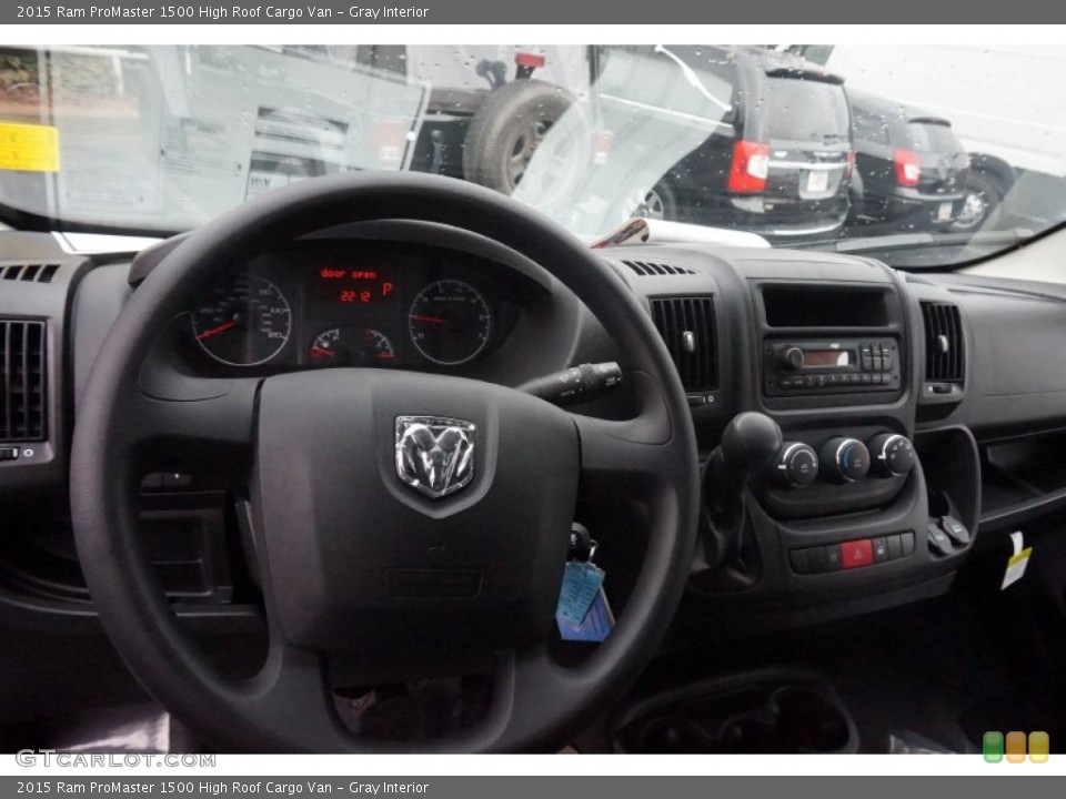 Gray Interior Dashboard for the 2015 Ram ProMaster 1500 High Roof Cargo Van #101728797