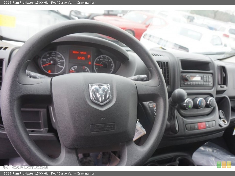 Gray Interior Dashboard for the 2015 Ram ProMaster 1500 High Roof Cargo Van #101729049