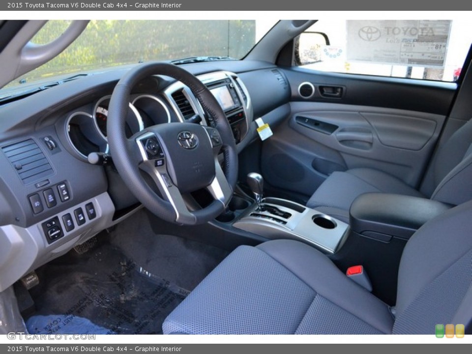 Graphite Interior Photo for the 2015 Toyota Tacoma V6 Double Cab 4x4 #101730792