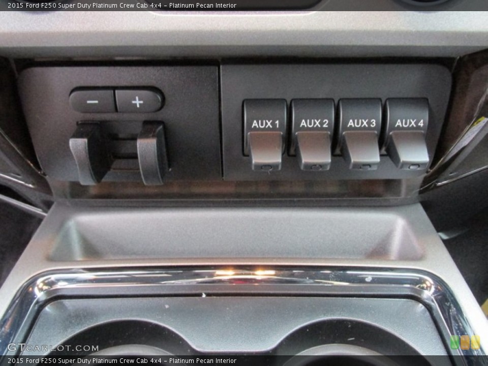Platinum Pecan Interior Controls for the 2015 Ford F250 Super Duty Platinum Crew Cab 4x4 #101731968
