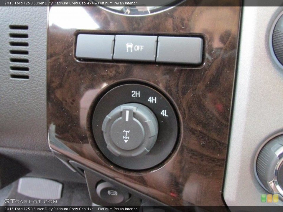 Platinum Pecan Interior Controls for the 2015 Ford F250 Super Duty Platinum Crew Cab 4x4 #101732013