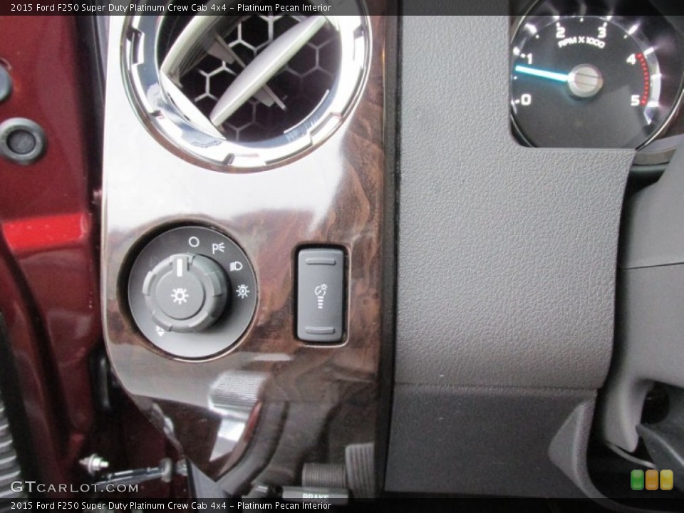 Platinum Pecan Interior Controls for the 2015 Ford F250 Super Duty Platinum Crew Cab 4x4 #101732082
