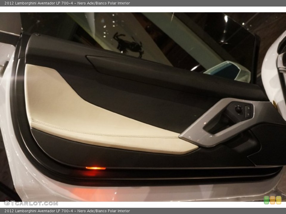 Nero Ade/Bianco Polar Interior Door Panel for the 2012 Lamborghini Aventador LP 700-4 #101732322