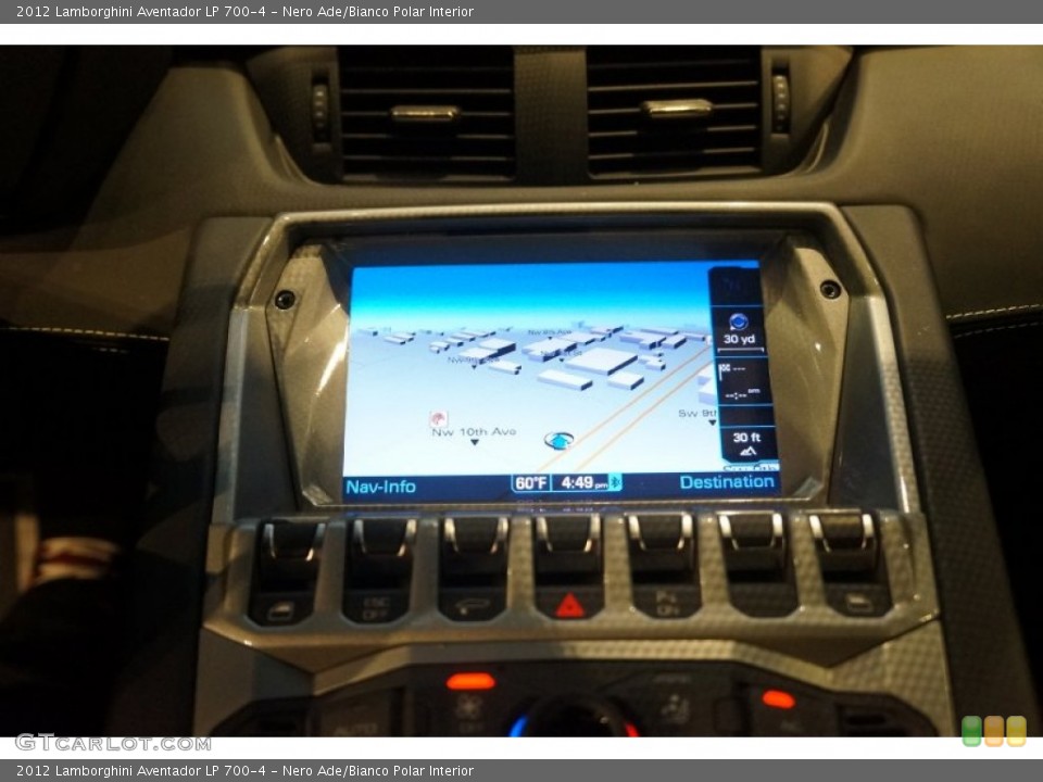 Nero Ade/Bianco Polar Interior Controls for the 2012 Lamborghini Aventador LP 700-4 #101732868