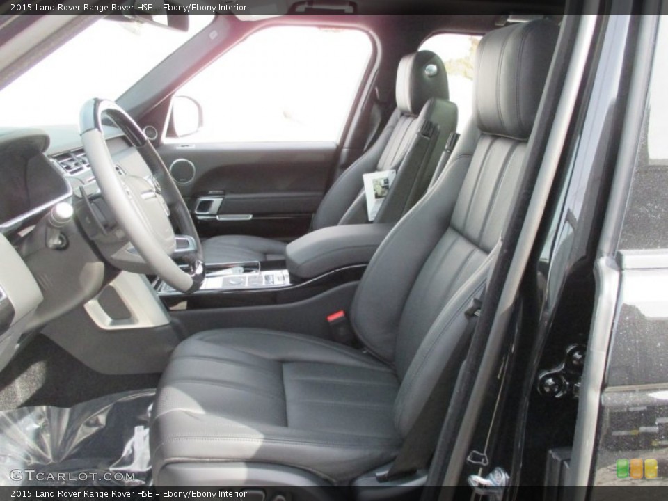 Ebony/Ebony Interior Front Seat for the 2015 Land Rover Range Rover HSE #101734080