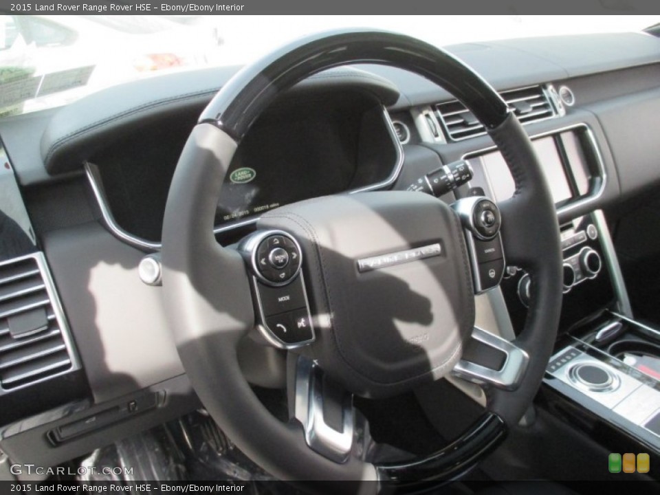 Ebony/Ebony Interior Steering Wheel for the 2015 Land Rover Range Rover HSE #101734125