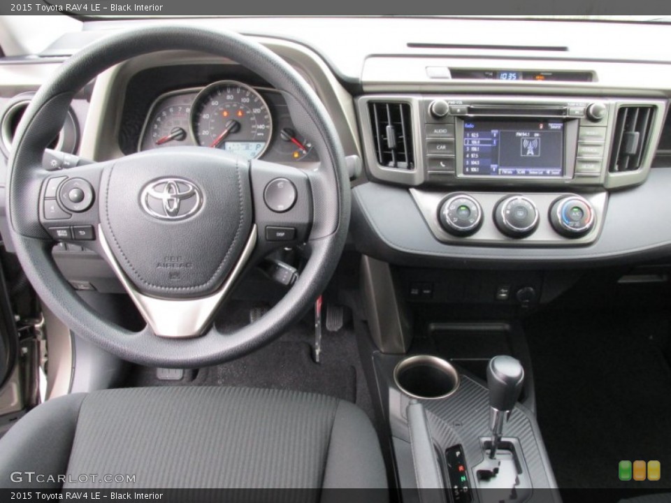 Black Interior Dashboard for the 2015 Toyota RAV4 LE #101734419