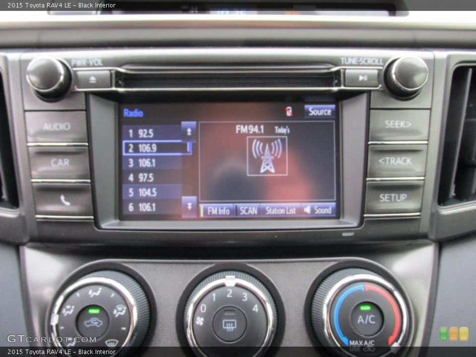 Black Interior Controls for the 2015 Toyota RAV4 LE #101734470