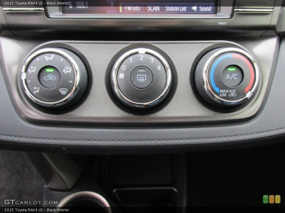 Black Interior Controls for the 2015 Toyota RAV4 LE #101734494