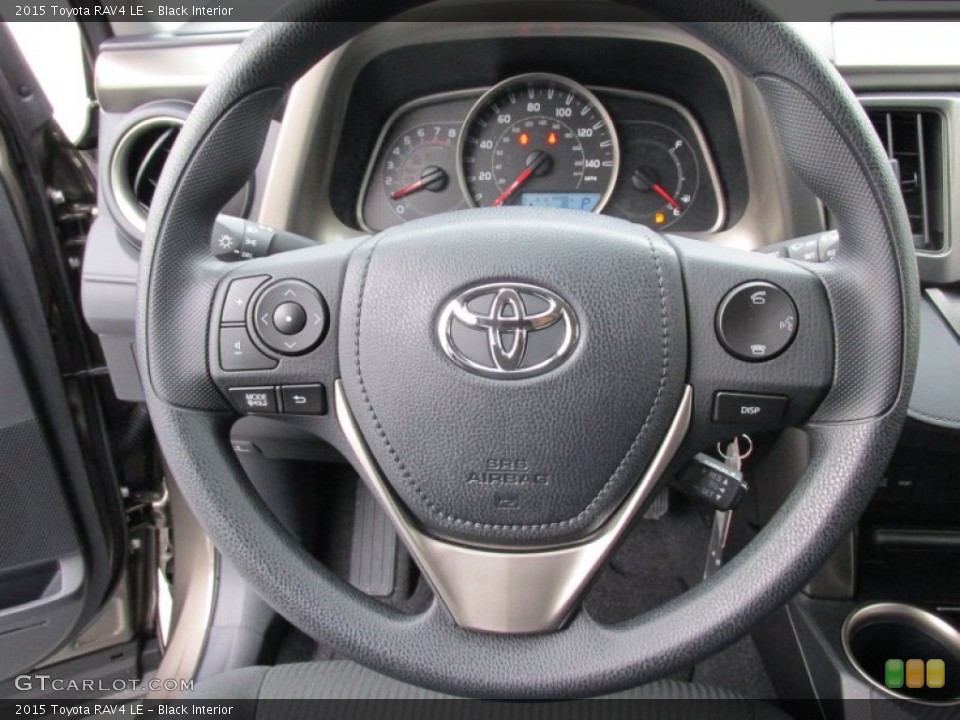 Black Interior Steering Wheel for the 2015 Toyota RAV4 LE #101734548