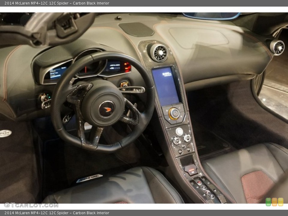 Carbon Black 2014 McLaren MP4-12C Interiors
