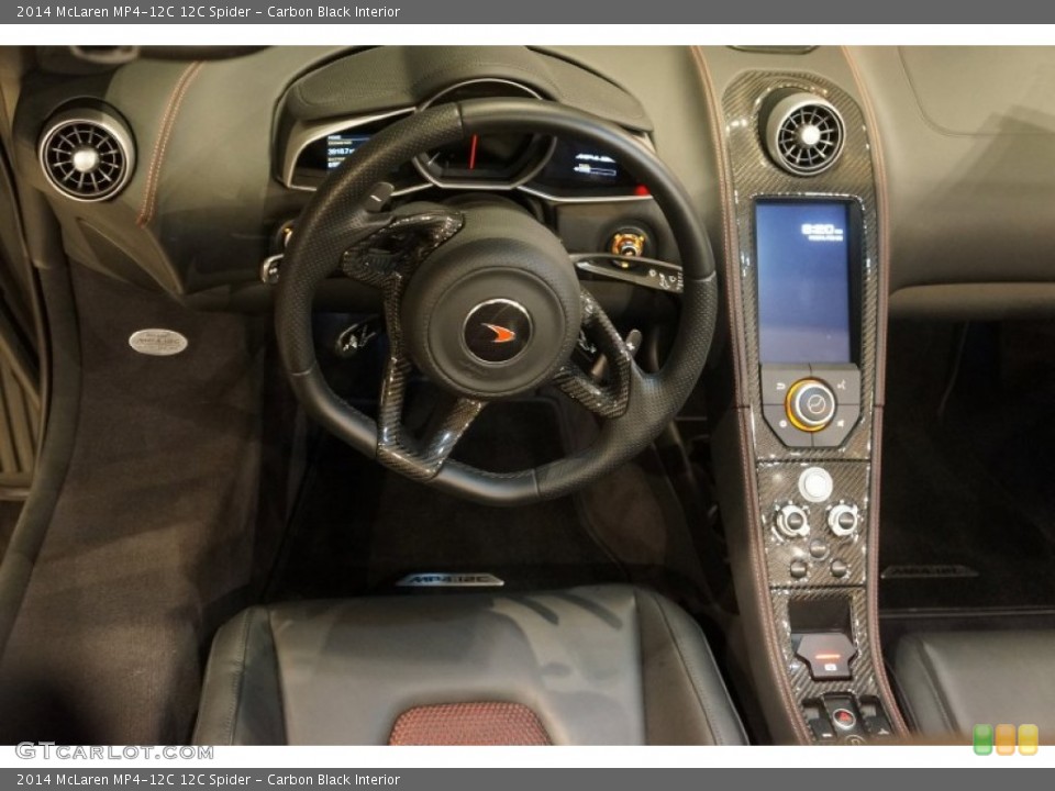 Carbon Black Interior Steering Wheel for the 2014 McLaren MP4-12C 12C Spider #101734791