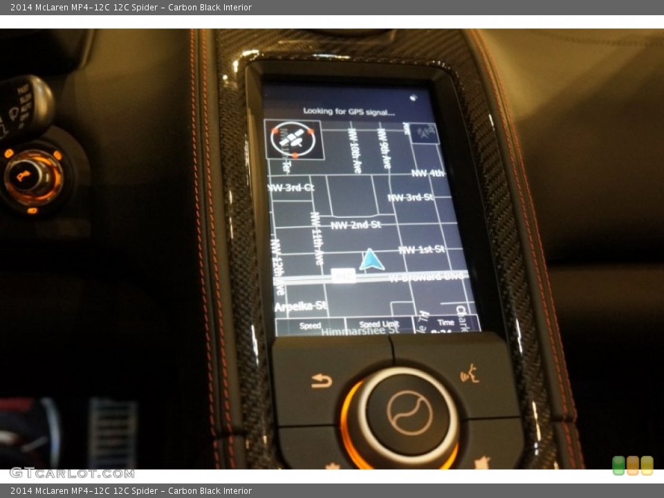 Carbon Black Interior Navigation for the 2014 McLaren MP4-12C 12C Spider #101735220