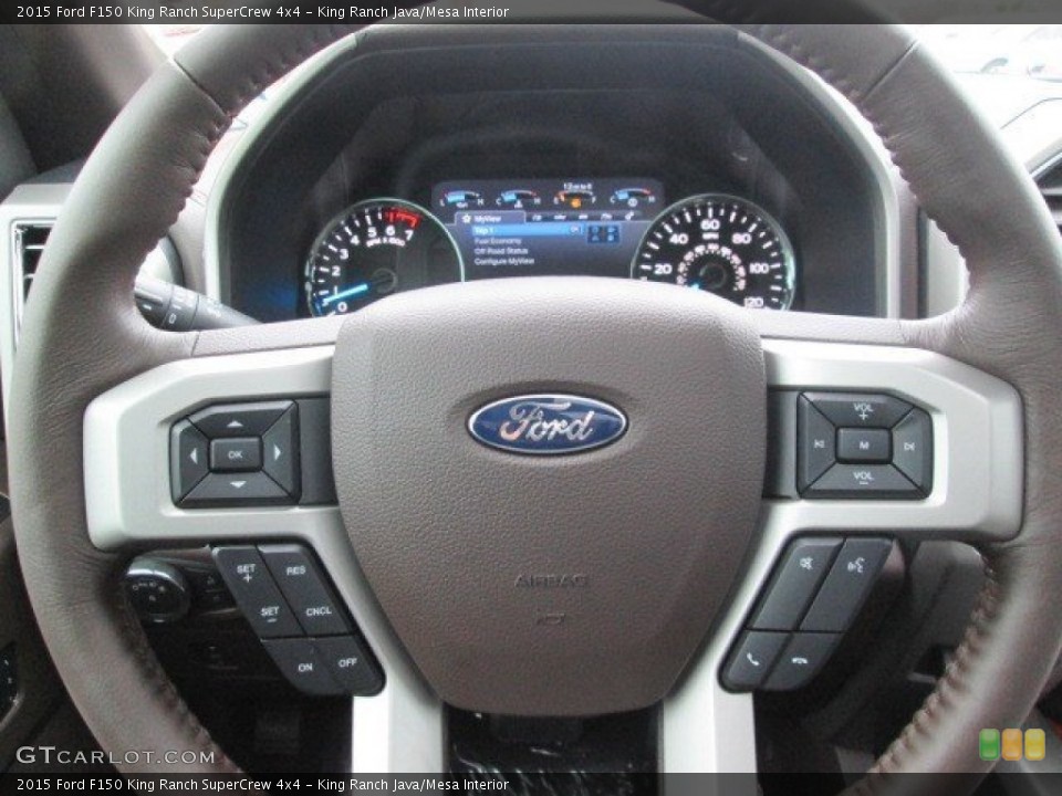 King Ranch Java/Mesa Interior Steering Wheel for the 2015 Ford F150 King Ranch SuperCrew 4x4 #101736459
