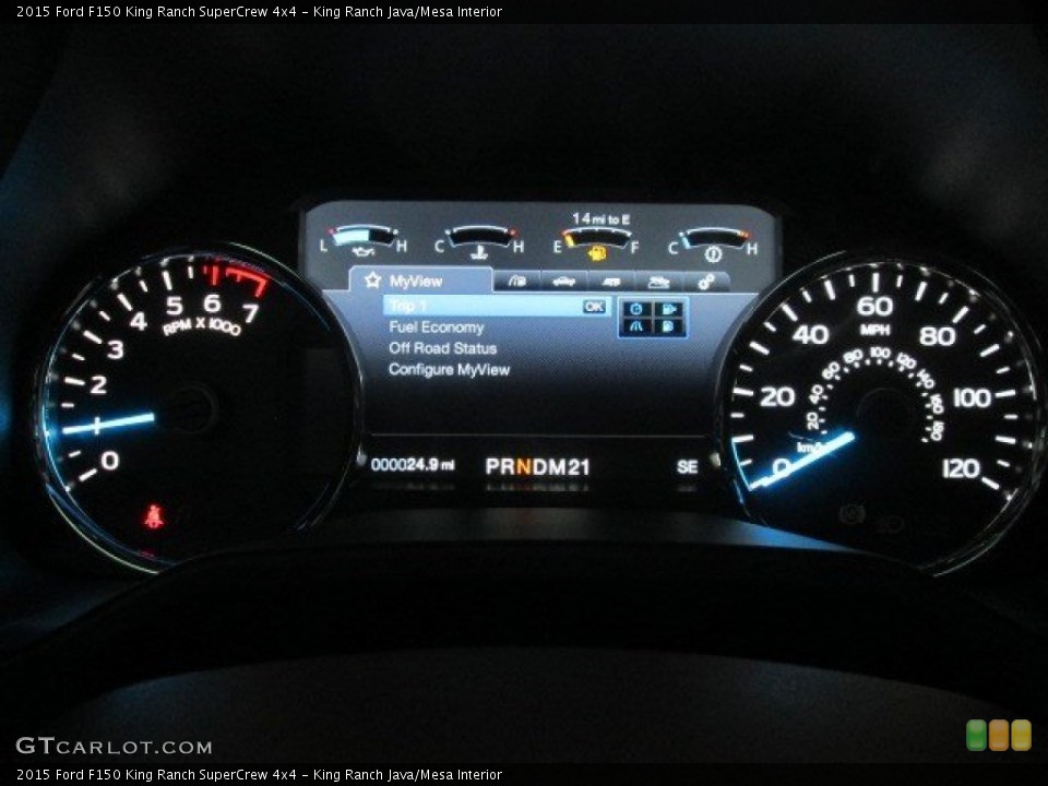 King Ranch Java/Mesa Interior Gauges for the 2015 Ford F150 King Ranch SuperCrew 4x4 #101736780