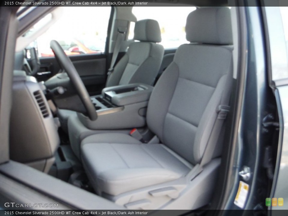 Jet Black/Dark Ash Interior Front Seat for the 2015 Chevrolet Silverado 2500HD WT Crew Cab 4x4 #101738571