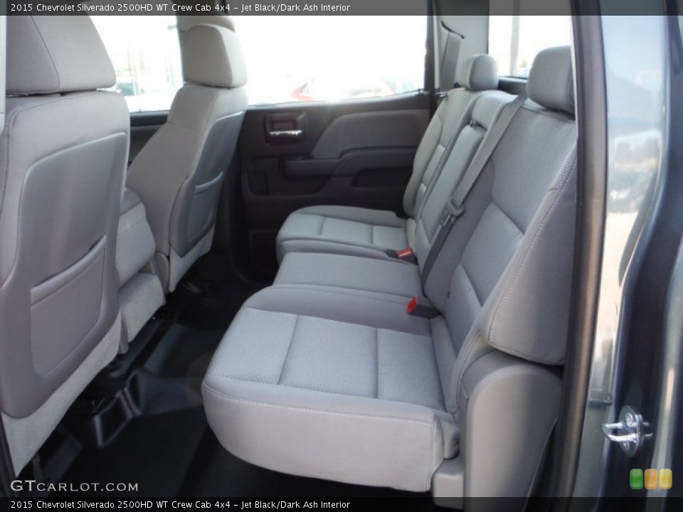 Jet Black/Dark Ash Interior Rear Seat for the 2015 Chevrolet Silverado 2500HD WT Crew Cab 4x4 #101738598