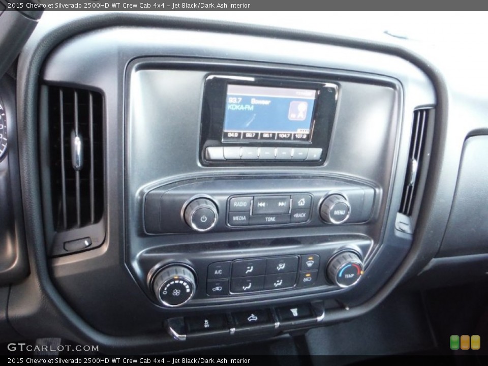 Jet Black/Dark Ash Interior Controls for the 2015 Chevrolet Silverado 2500HD WT Crew Cab 4x4 #101738643