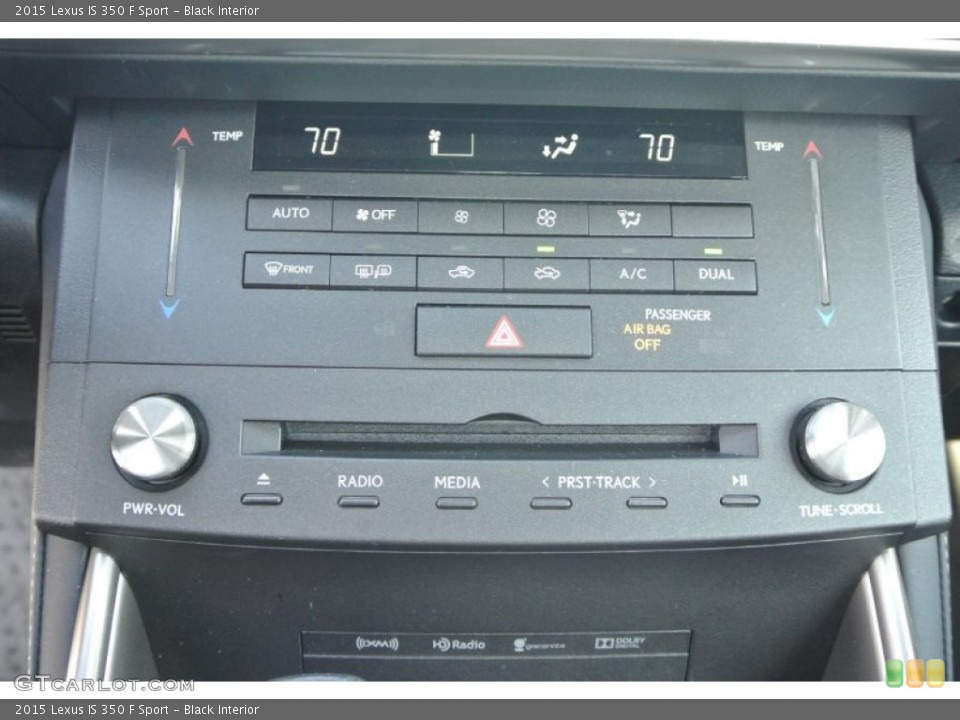 Black Interior Controls for the 2015 Lexus IS 350 F Sport #101745492
