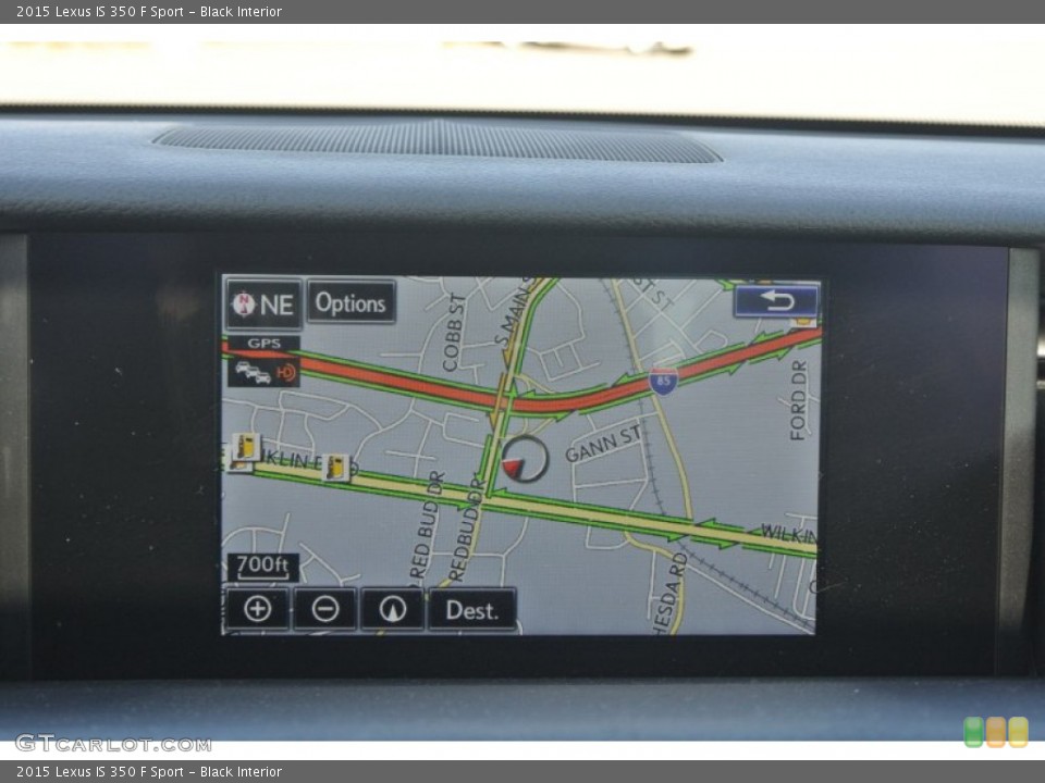 Black Interior Navigation for the 2015 Lexus IS 350 F Sport #101745507