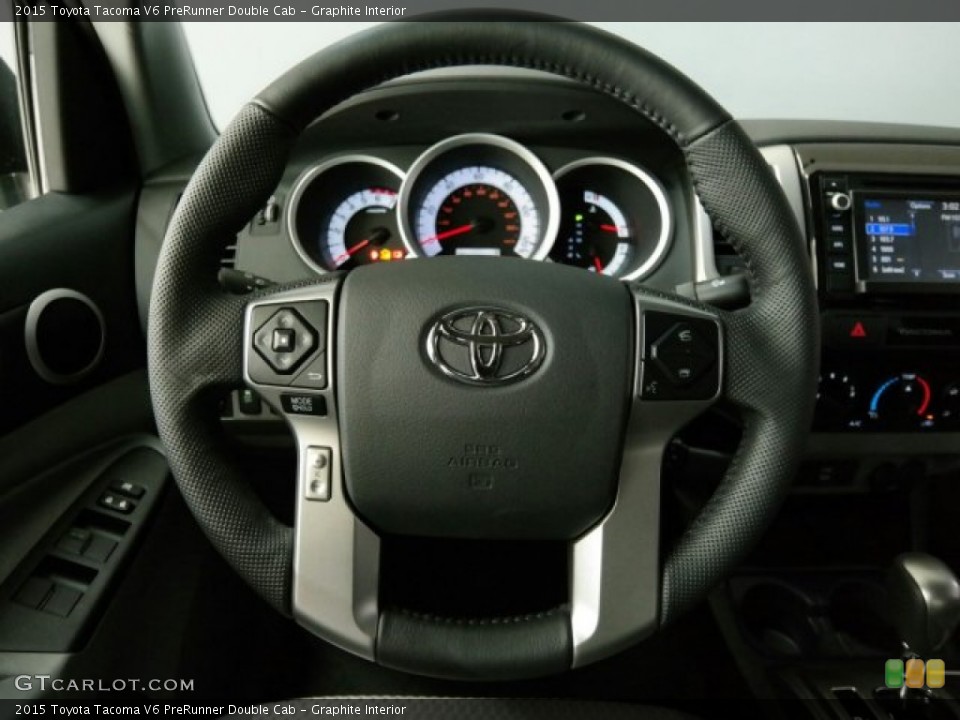 Graphite Interior Steering Wheel for the 2015 Toyota Tacoma V6 PreRunner Double Cab #101749143