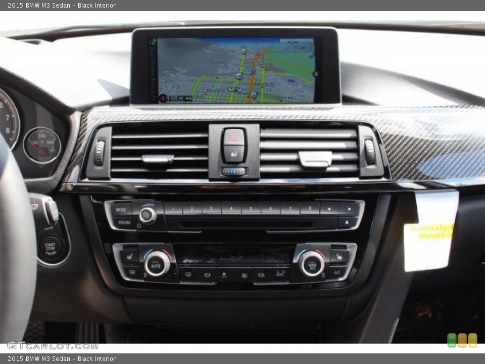 Black Interior Controls for the 2015 BMW M3 Sedan #101759187