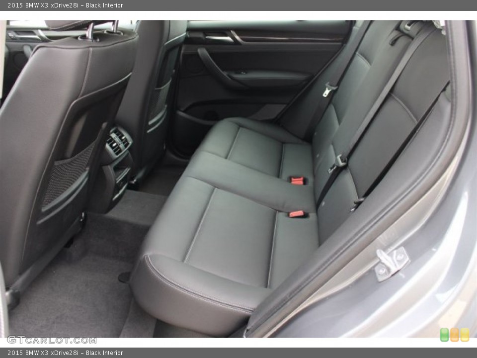 Black Interior Rear Seat for the 2015 BMW X3 xDrive28i #101759799