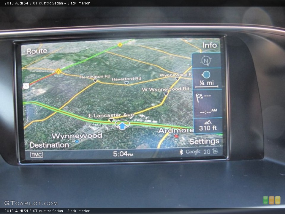 Black Interior Navigation for the 2013 Audi S4 3.0T quattro Sedan #101765353