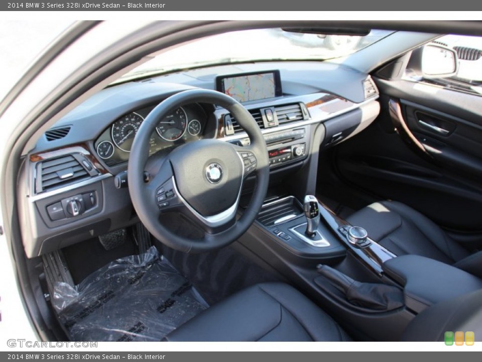 Black Interior Prime Interior for the 2014 BMW 3 Series 328i xDrive Sedan #101767633